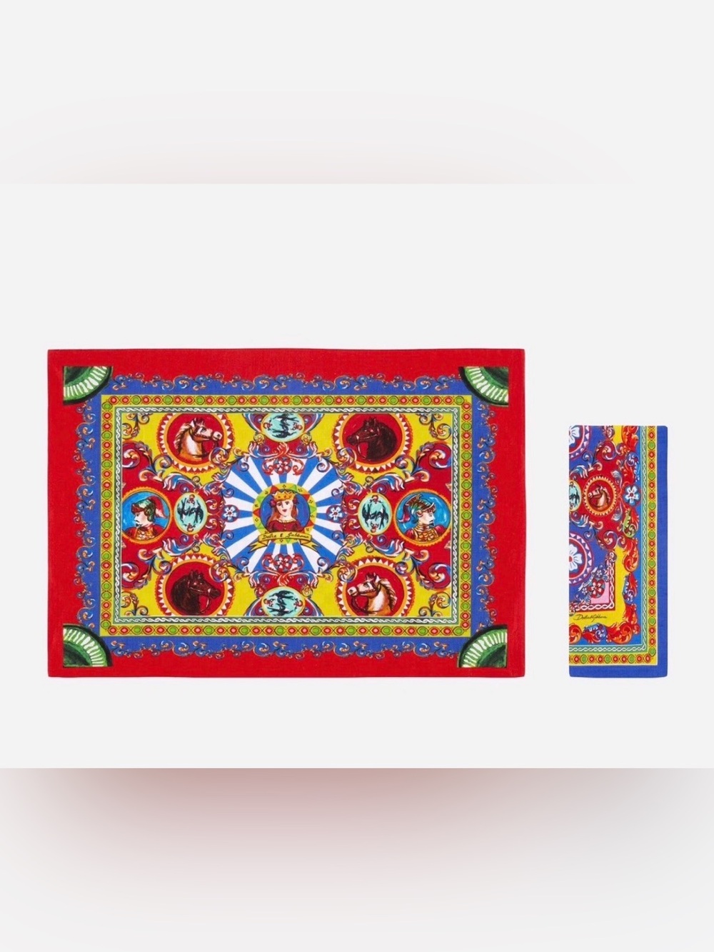 Authentic Dolce Gabbana Casa placemat and napkin set